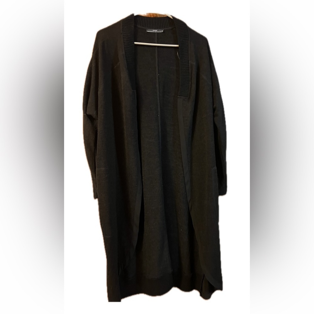 Zara black maxi cardigan